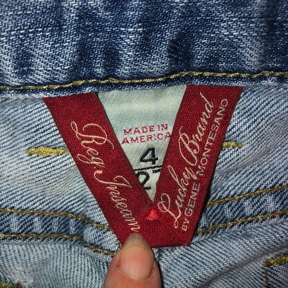 Lucky Brand by Gene Montesano Lola Boot Jeans 4/27 - Picture 3 of 6